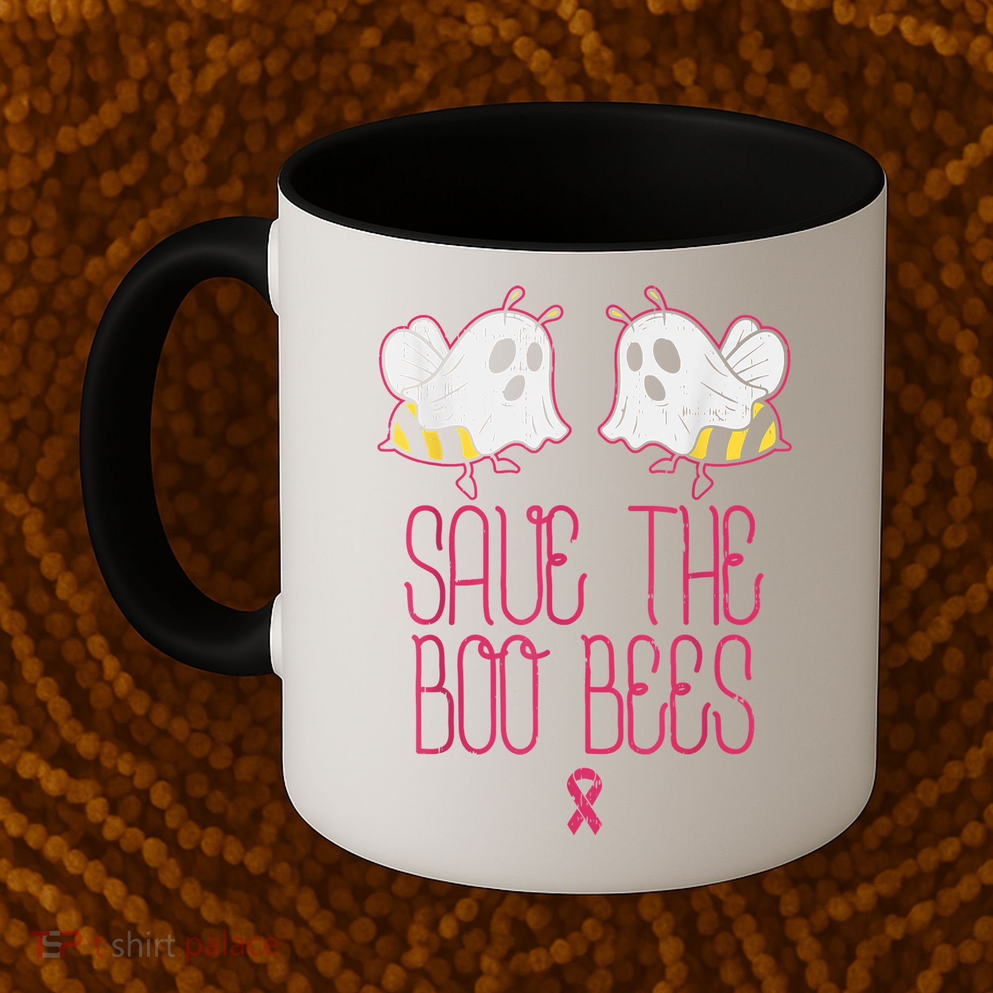 Save The Boobees Boo Bees Breast Cancer Halloween Coffee Mug