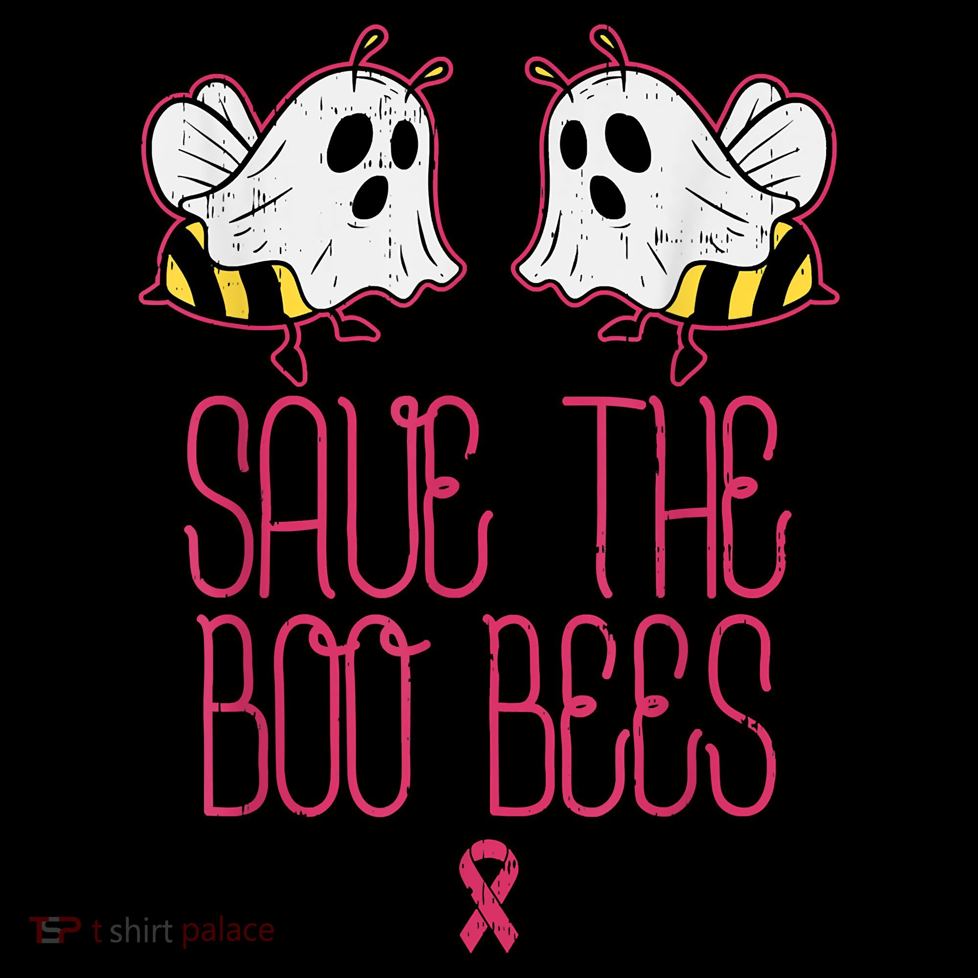 Save The Boobees Boo Bees Breast Cancer Halloween Women's Hoodie
