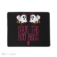 Save The Boobees Boo Bees Breast Cancer Halloween Mousepad thumb 0