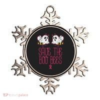 Save The Boobees Boo Bees Breast Cancer Halloween Ornament thumb 0