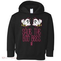 Save The Boobees Boo Bees Breast Cancer Halloween Toddler Hoodie thumb 0