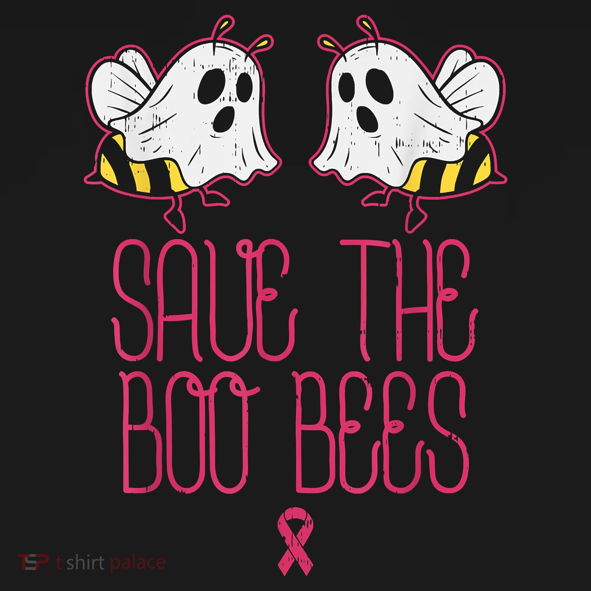 Save The Boobees Boo Bees Breast Cancer Halloween Toddler T-Shirt
