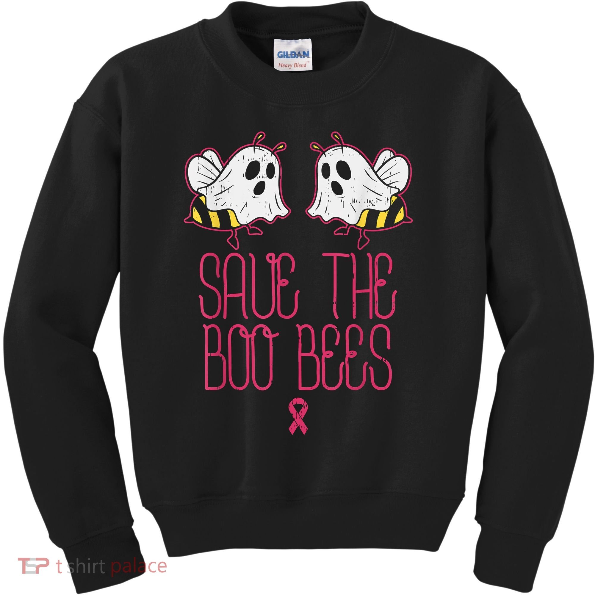 Save The Boobees Boo Bees Breast Cancer Halloween Kids Sweatshirt