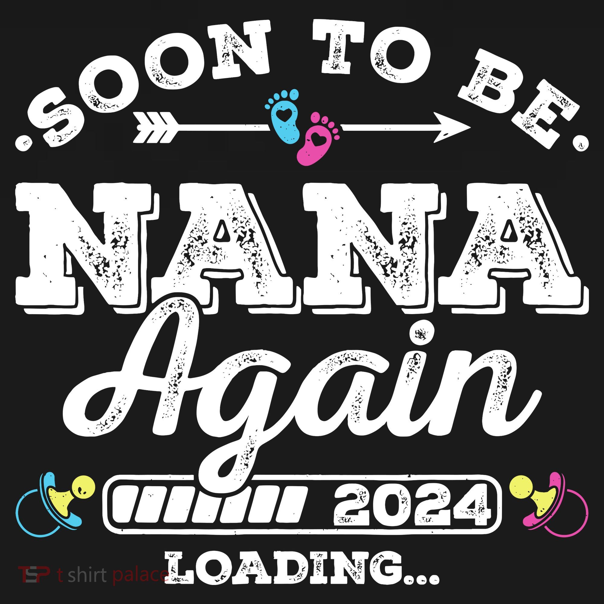 Soon To Be Nana Again 2024 Loading Pregnancy Announcement Backpack