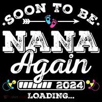 Soon To Be Nana Again 2024 Loading Pregnancy Announcement Coffee Mug thumb 5
