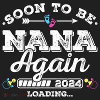 Soon To Be Nana Again 2024 Loading Pregnancy Announcement Tumbler thumb 3
