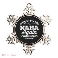 Soon To Be Nana Again 2024 Loading Pregnancy Announcement Ornament thumb 0