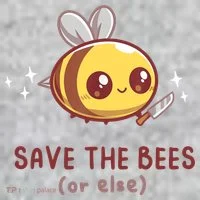 Save The Bees( Or Else) For Yellow Bees Funny Tee Toddler T-Shirt thumb 2