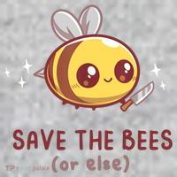Save The Bees( Or Else) For Yellow Bees Funny Tee Kids Sweatshirt thumb 2