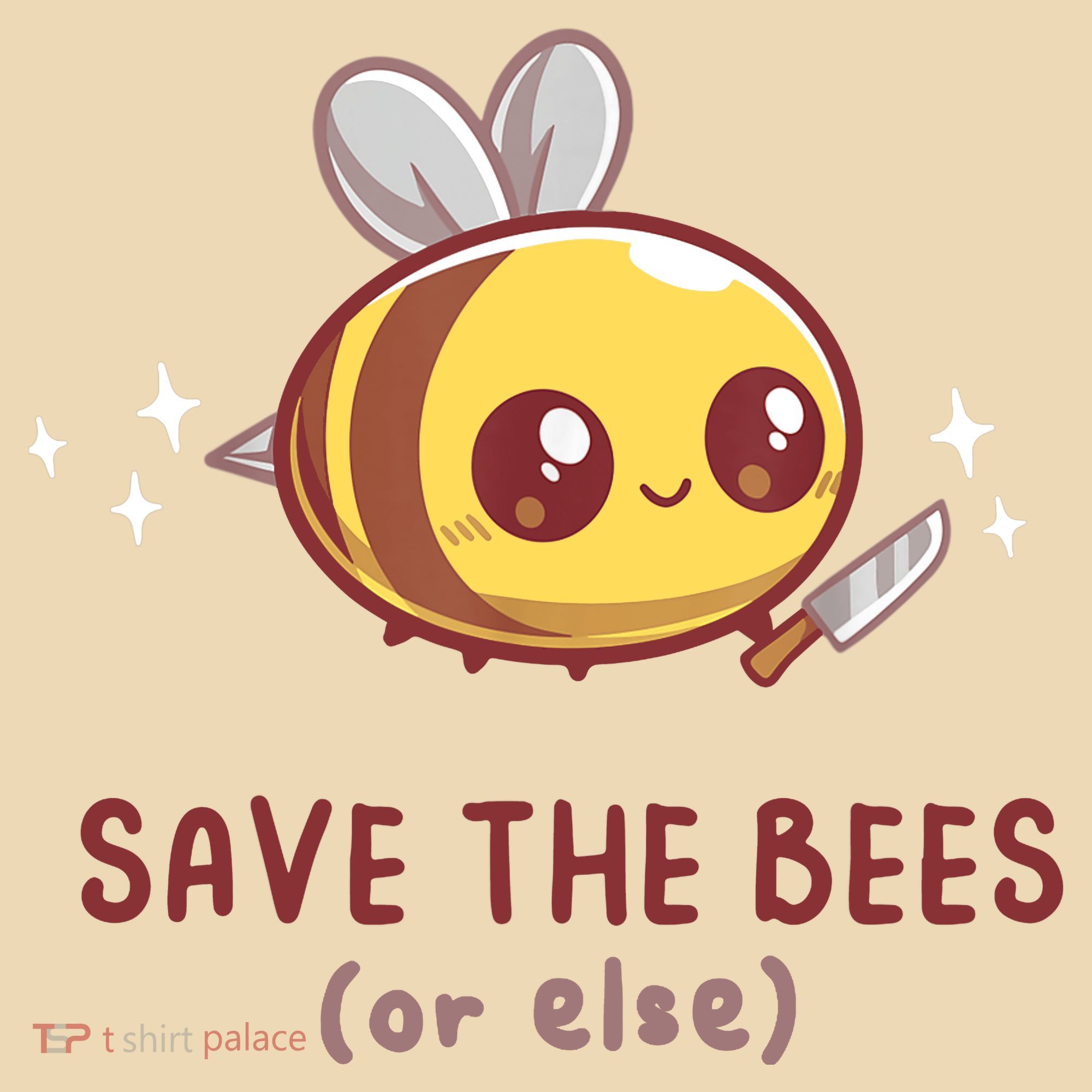 Save The Bees( Or Else) For Yellow Bees Funny Tee Tote Bag