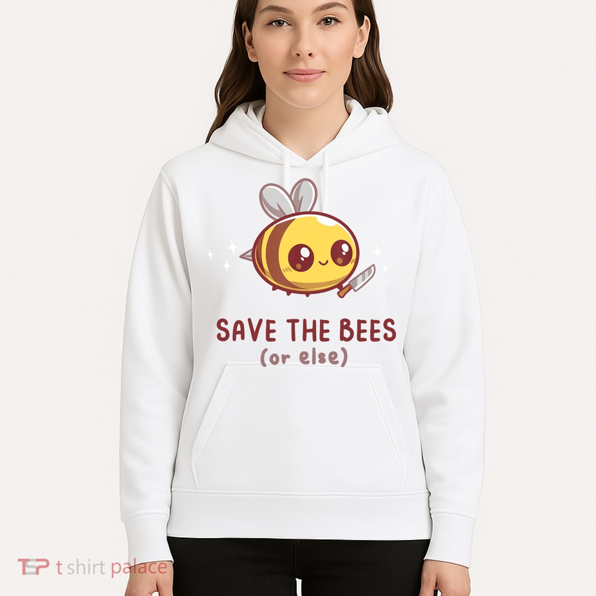 Save The Bees( Or Else) For Yellow Bees Funny Tee Hoodie
