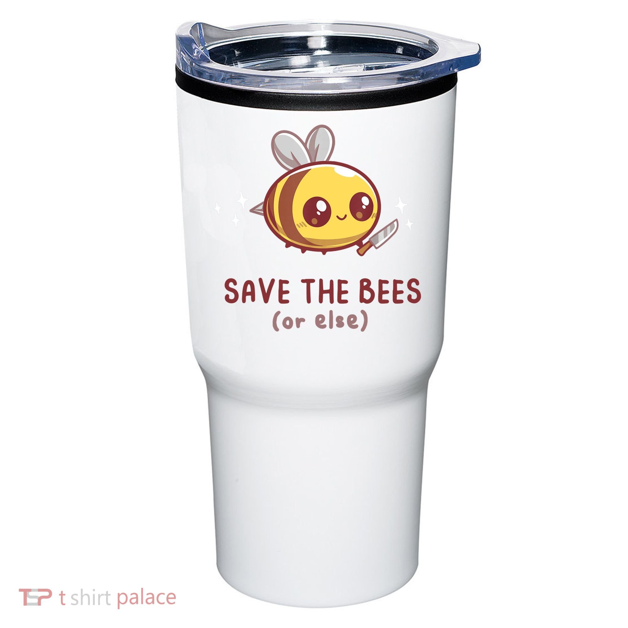 Save The Bees( Or Else) For Yellow Bees Funny Tee Tumbler