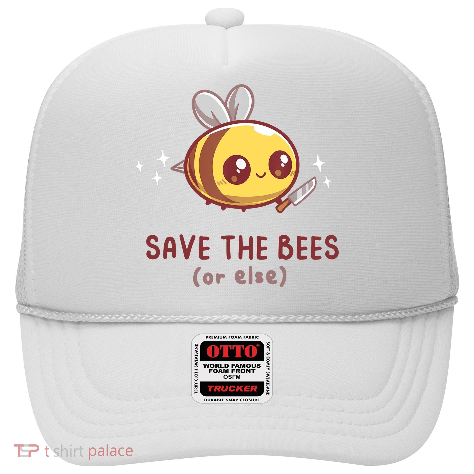 Save The Bees( Or Else) For Yellow Bees Funny Tee Hat