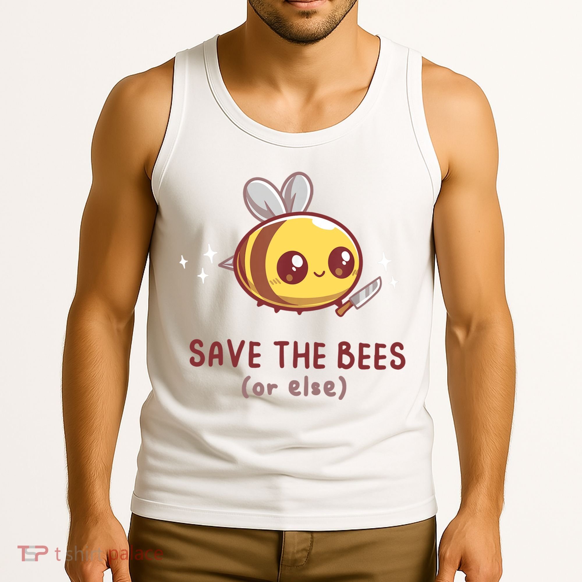 Save The Bees( Or Else) For Yellow Bees Funny Tee Tank Top