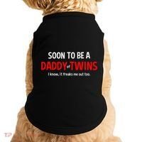 Soon To Be A Daddy Of Twins Expecting Father Doggie Tank thumb 0