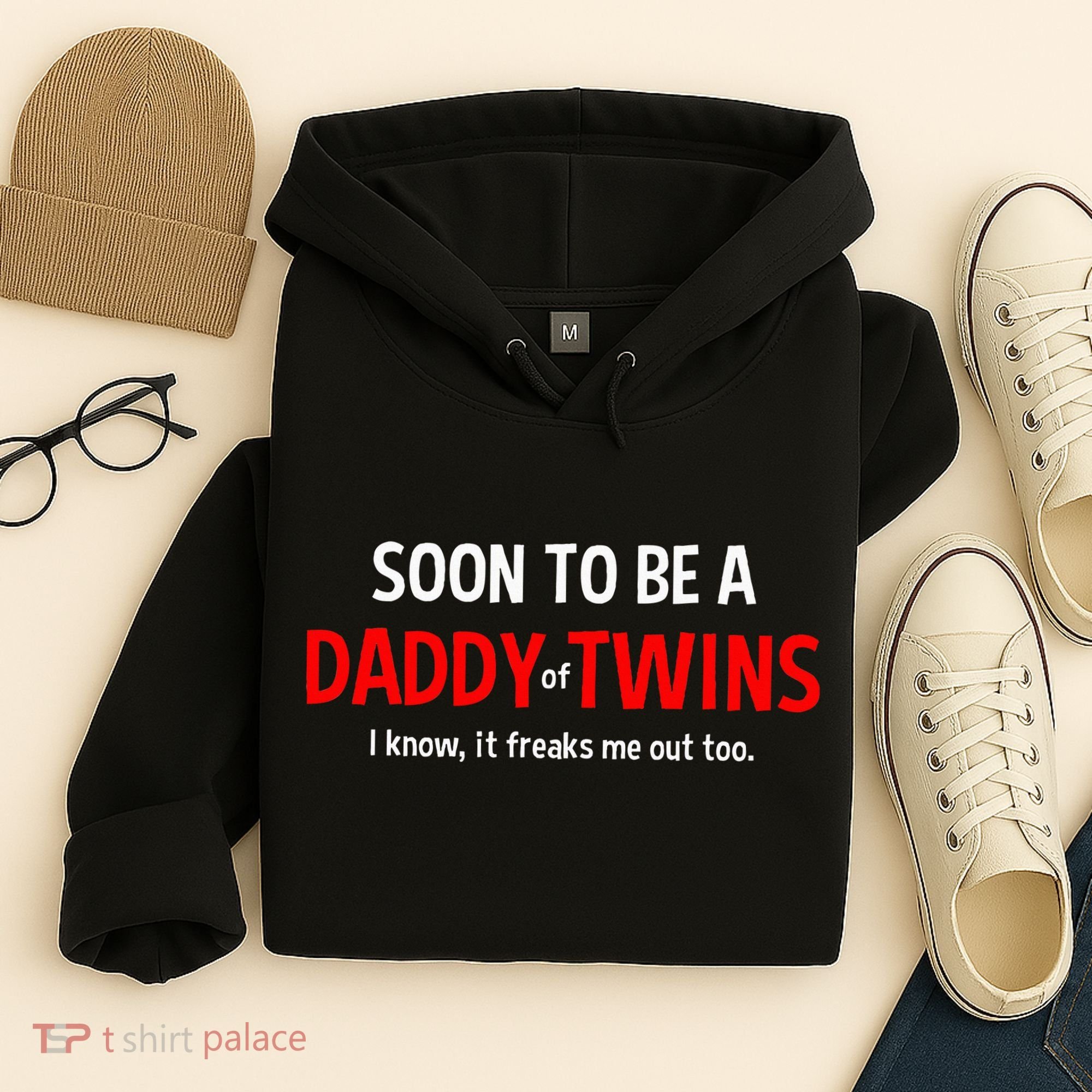 Soon To Be A Daddy Of Twins Expecting Father Hoodie