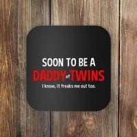 Soon To Be A Daddy Of Twins Expecting Father Coaster thumb 0