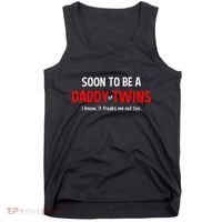 Soon To Be A Daddy Of Twins Expecting Father Tank Top thumb 0