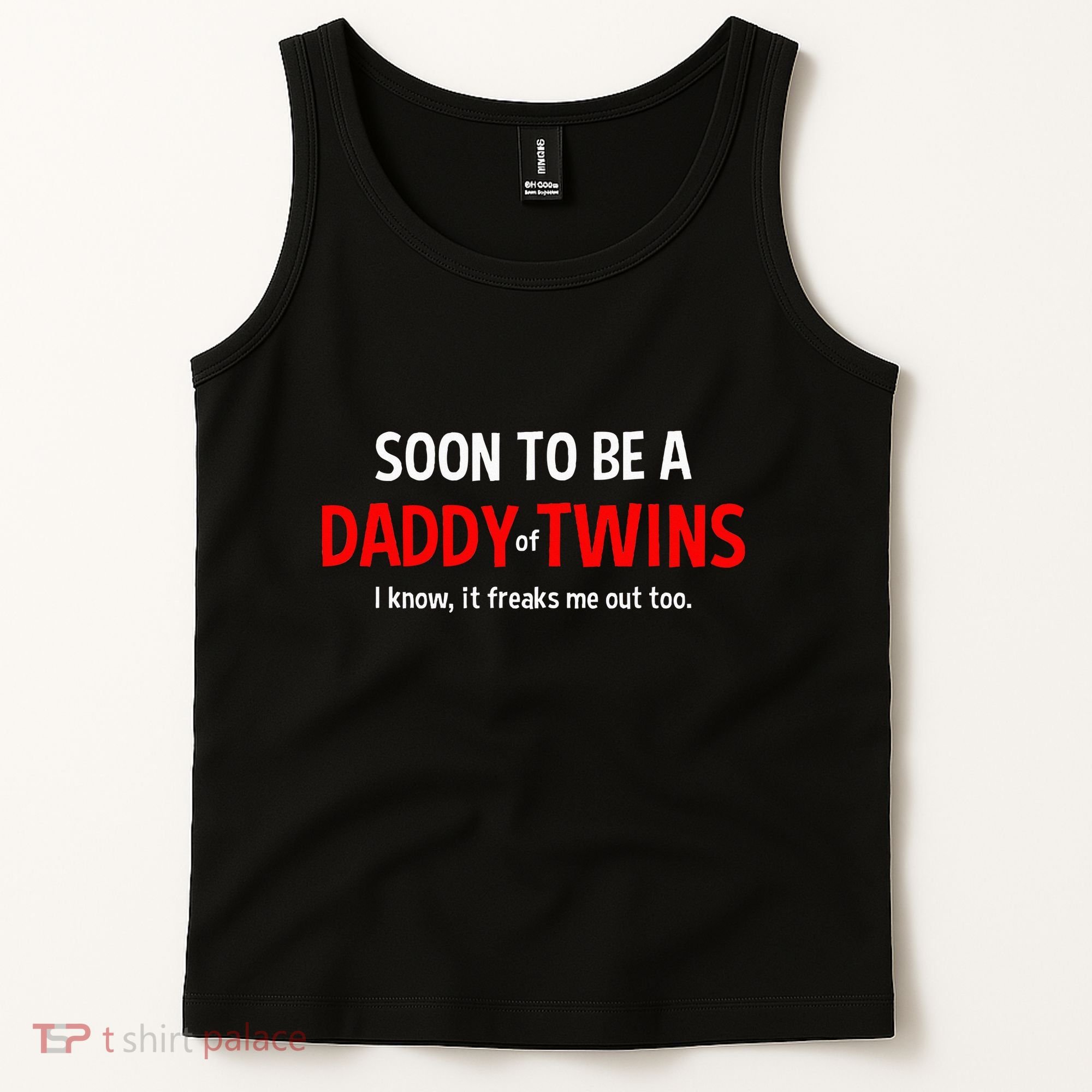 Soon To Be A Daddy Of Twins Expecting Father Tank Top