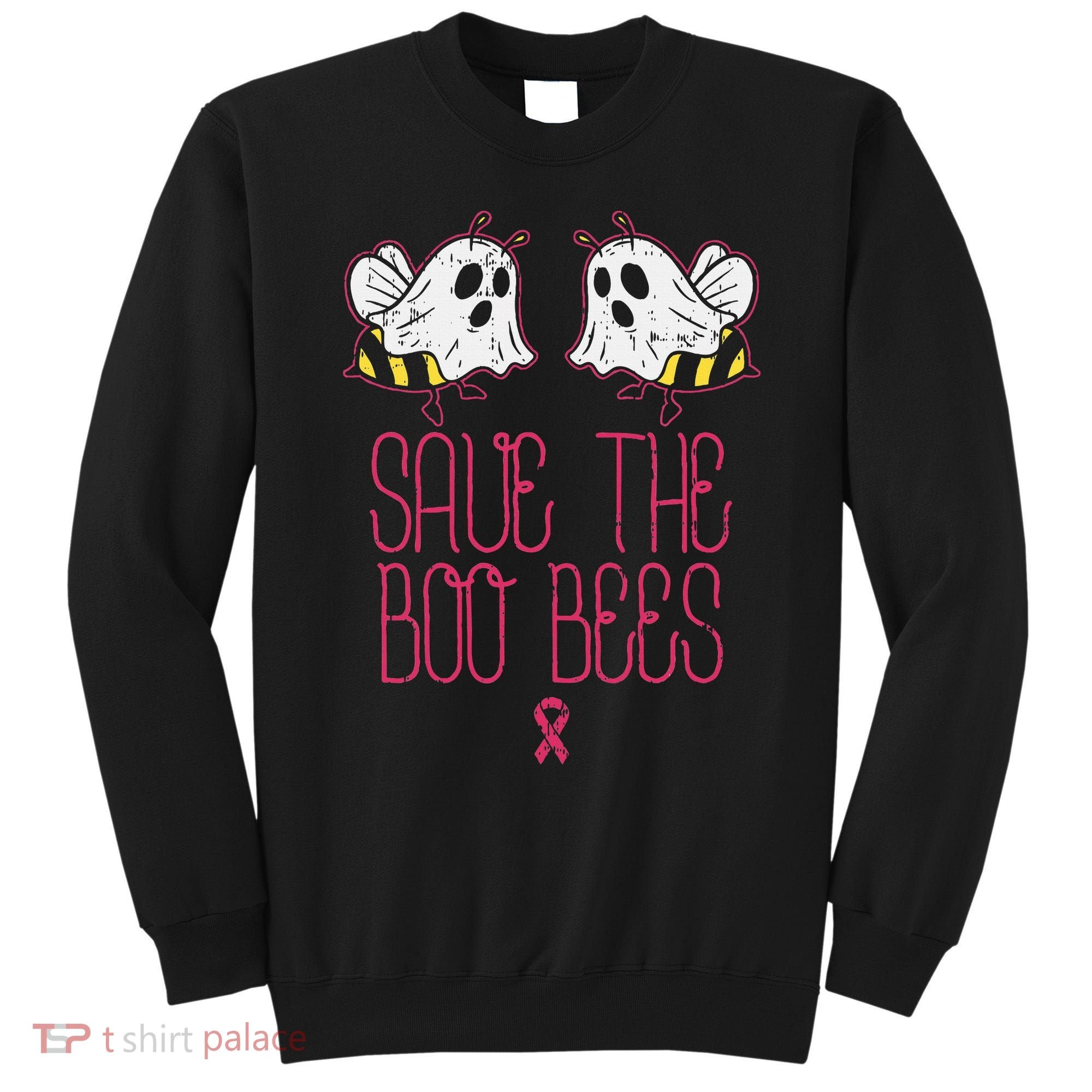 Save The Boobees Boo Bees Breast Cancer Halloween Sweatshirt