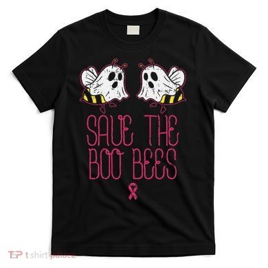 Save The Boobees Boo Bees Breast Cancer Halloween T-Shirt