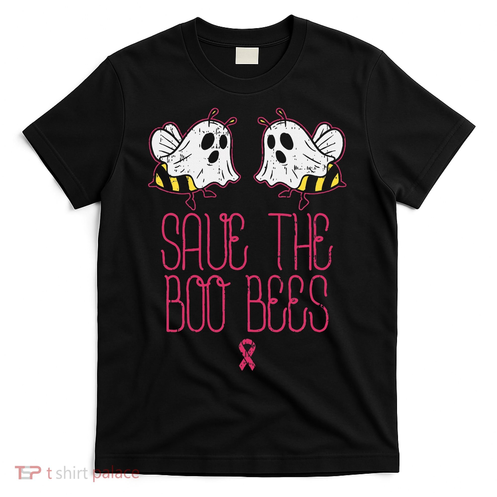 Save The Boobees Boo Bees Breast Cancer Halloween T-Shirt