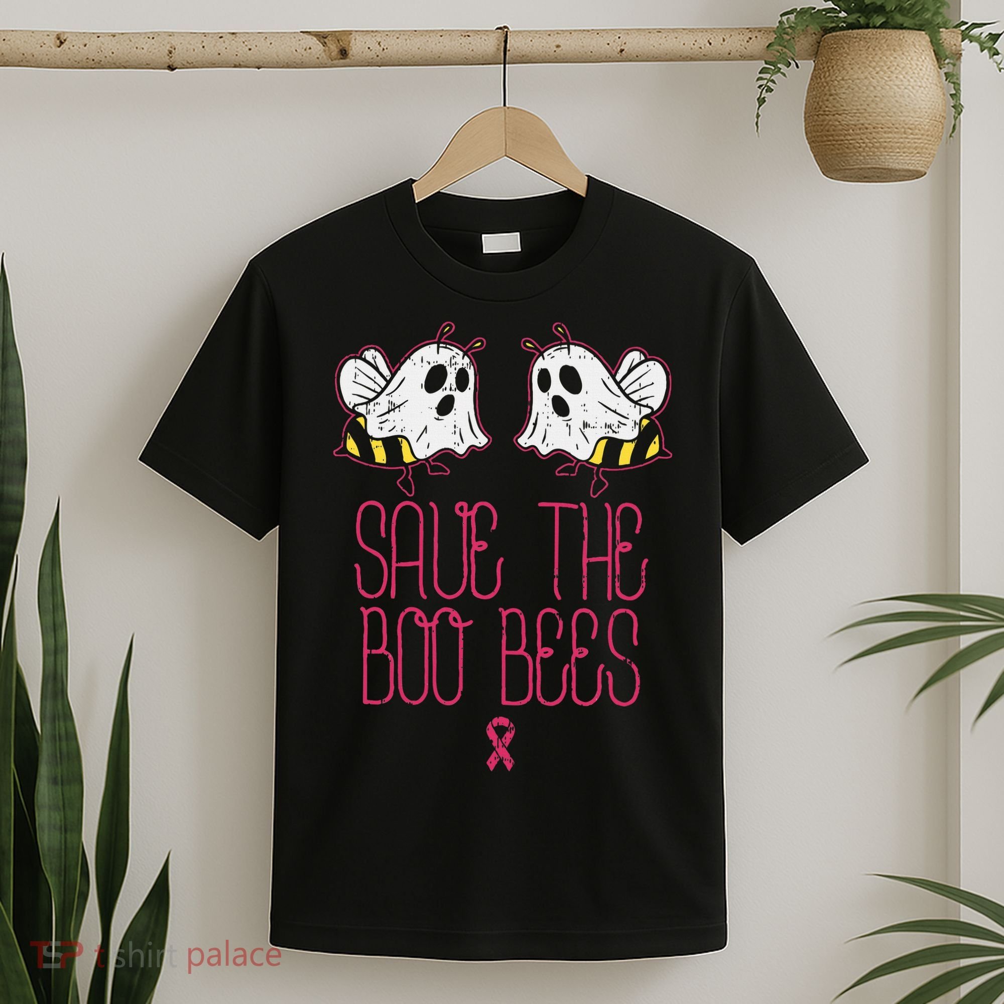 Save The Boobees Boo Bees Breast Cancer Halloween T-Shirt