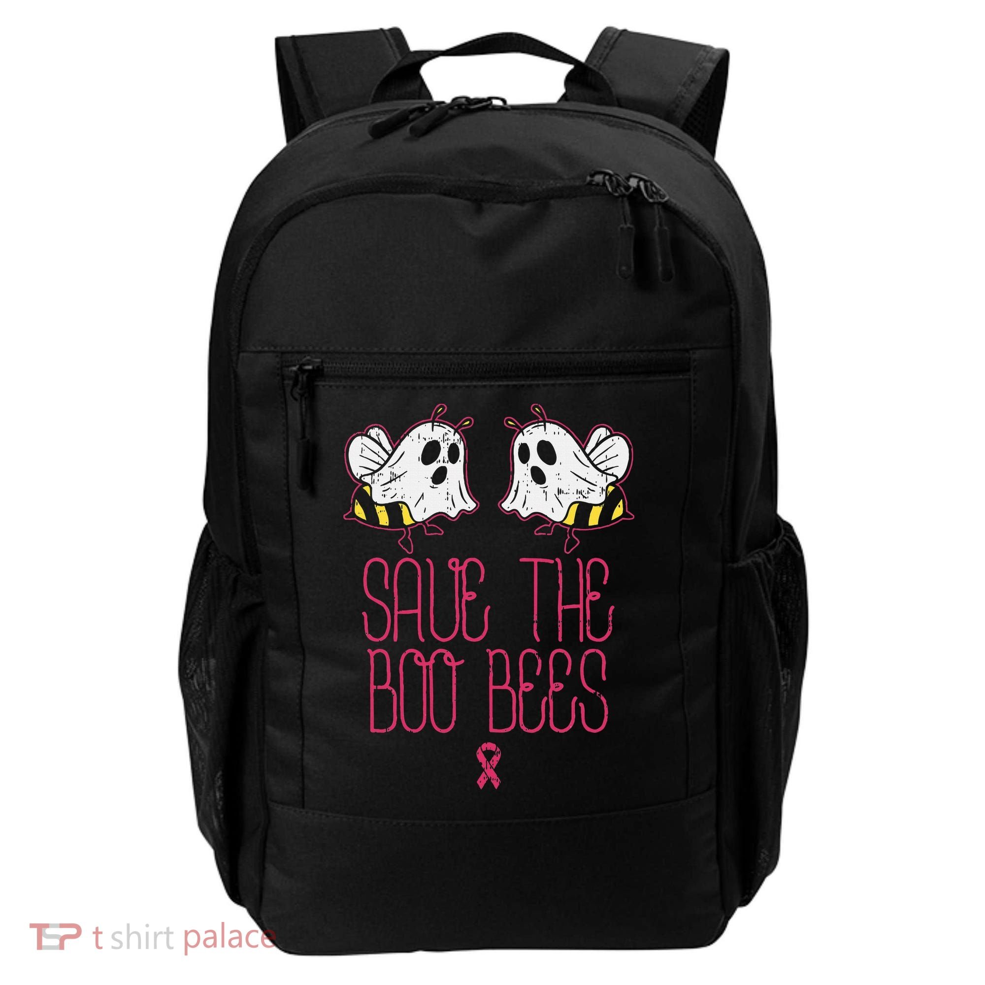 Save The Boobees Boo Bees Breast Cancer Halloween Backpack