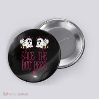 Save The Boobees Boo Bees Breast Cancer Halloween Button thumb 0