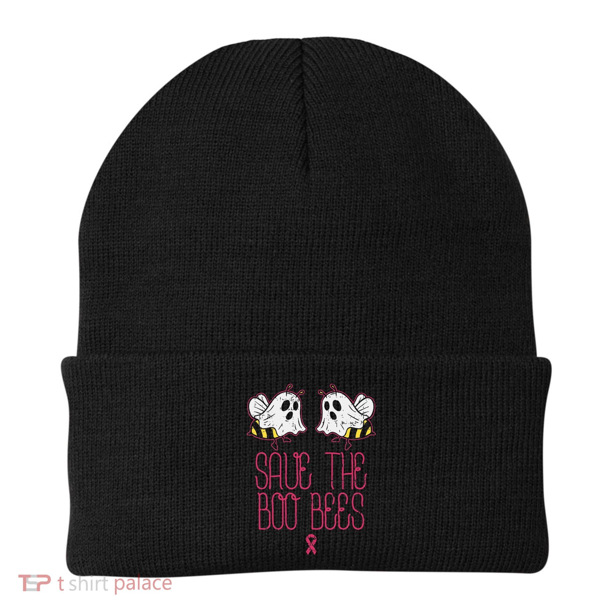 Save The Boobees Boo Bees Breast Cancer Halloween Beanie