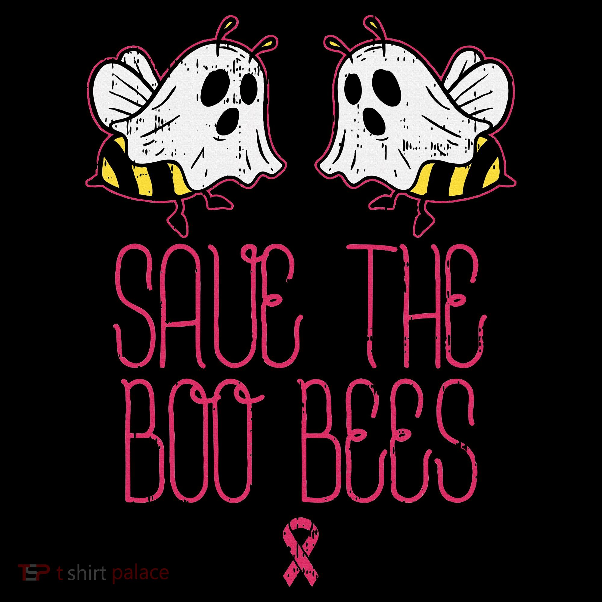 Save The Boobees Boo Bees Breast Cancer Halloween Women's Hoodie