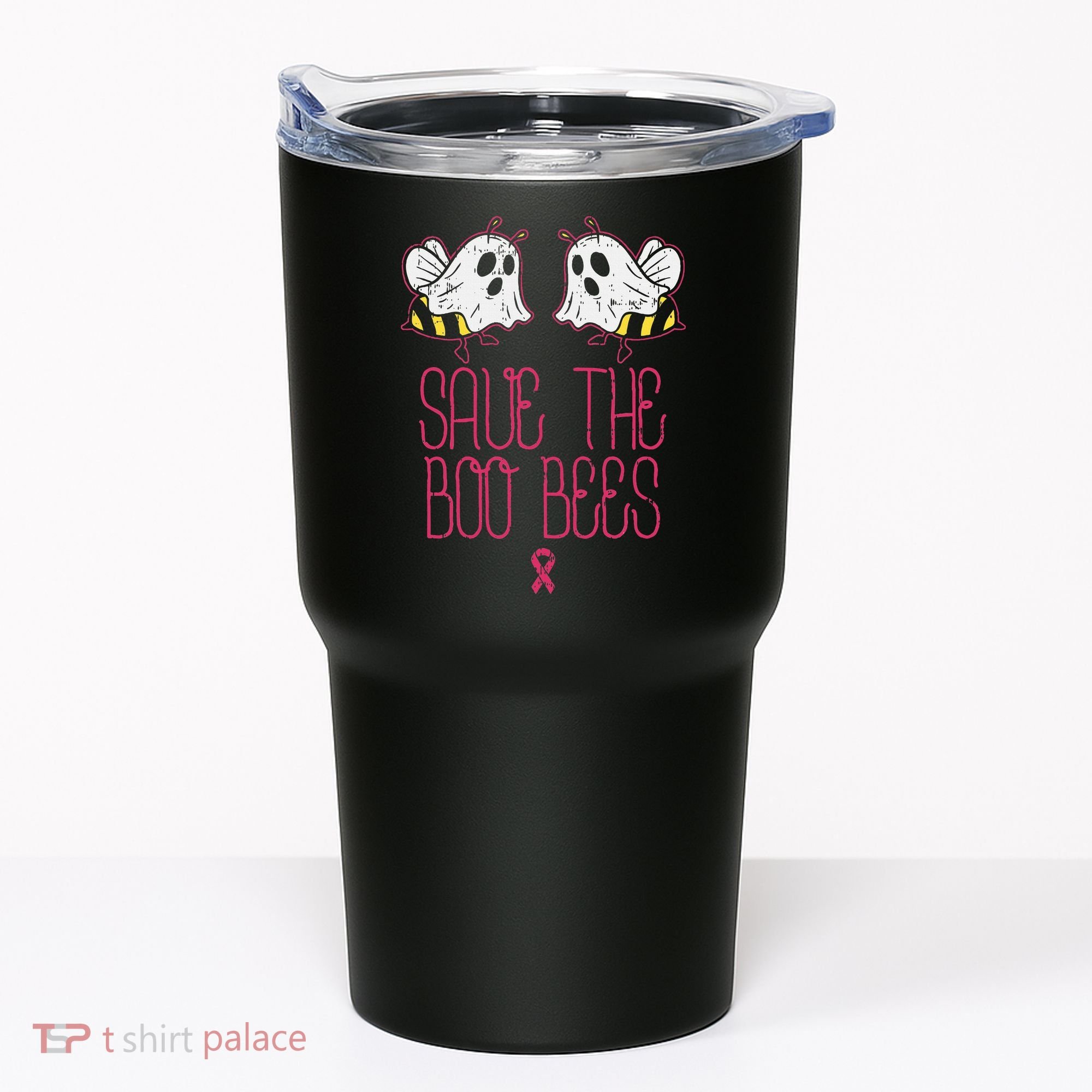 Save The Boobees Boo Bees Breast Cancer Halloween Tumbler