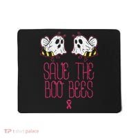 Save The Boobees Boo Bees Breast Cancer Halloween Mousepad thumb 0