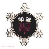 Save The Boobees Boo Bees Breast Cancer Halloween Ornament thumb 0