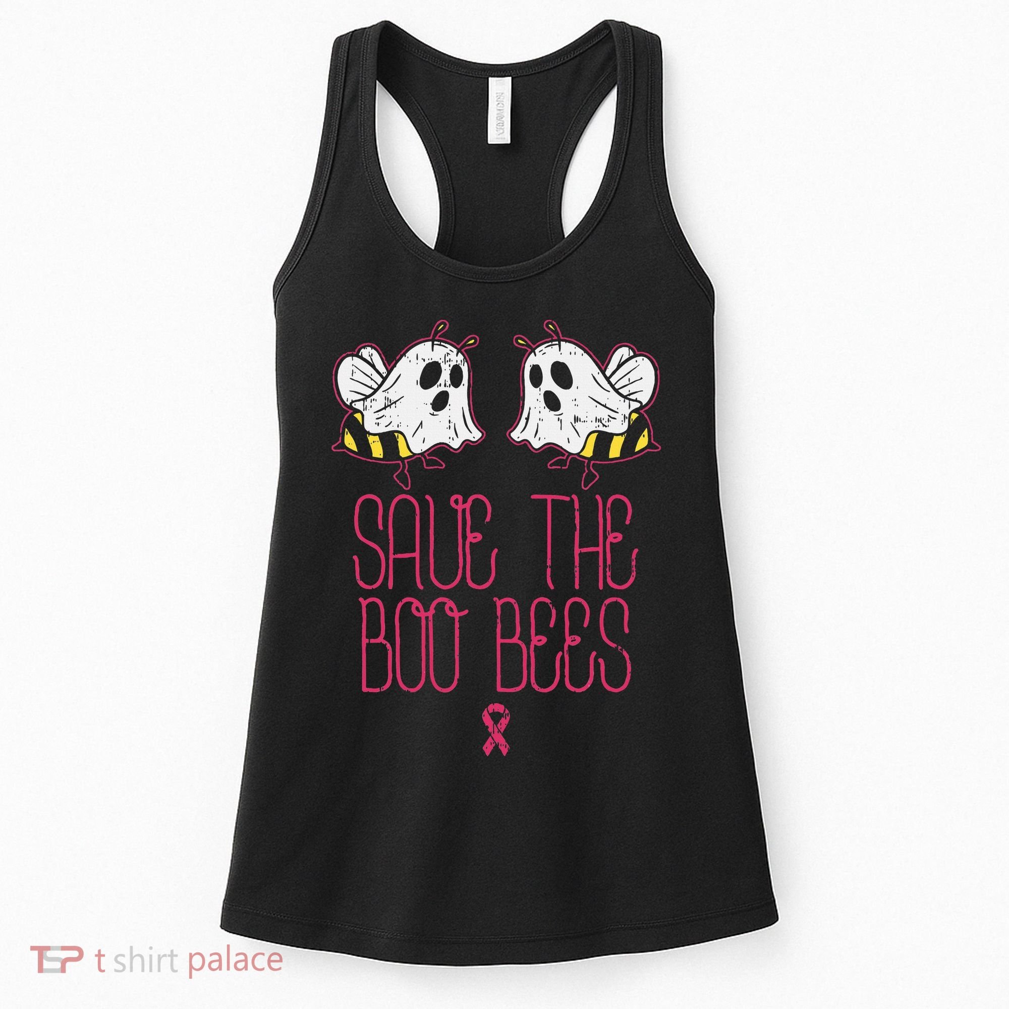 Save The Boobees Boo Bees Breast Cancer Halloween Women's Tank Top
