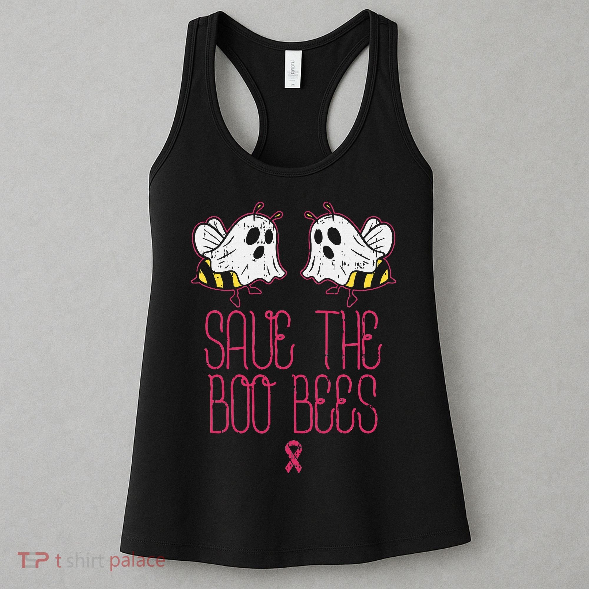 Save The Boobees Boo Bees Breast Cancer Halloween Women's Tank Top