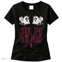 Save The Boobees Boo Bees Breast Cancer Halloween Women's T-Shirt thumb 0