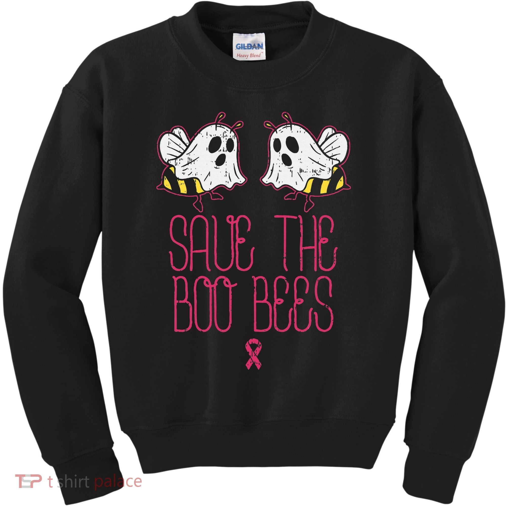Save The Boobees Boo Bees Breast Cancer Halloween Kids Sweatshirt