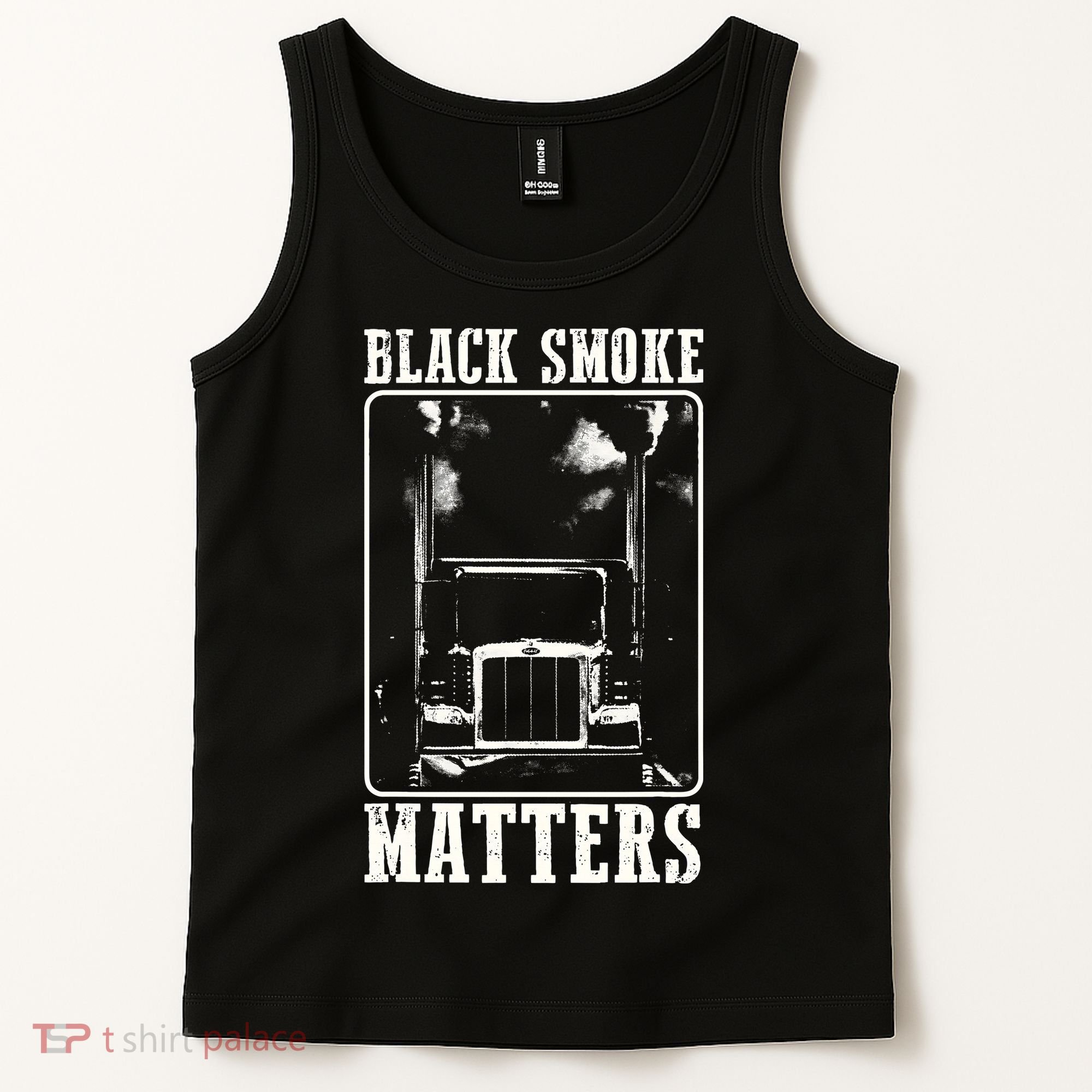 Super Trucker Big Rig SemiTrailer Truck Driver Tank Top