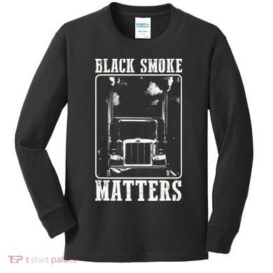 Super Trucker Big Rig SemiTrailer Truck Driver Kids Long Sleeve Shirt