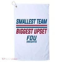 Smallest Team, Biggest Upset FDU Golf Towel thumb 0
