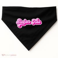 Sugar Tits Bubblegum Pink USA-Made Doggie Bandana thumb 0