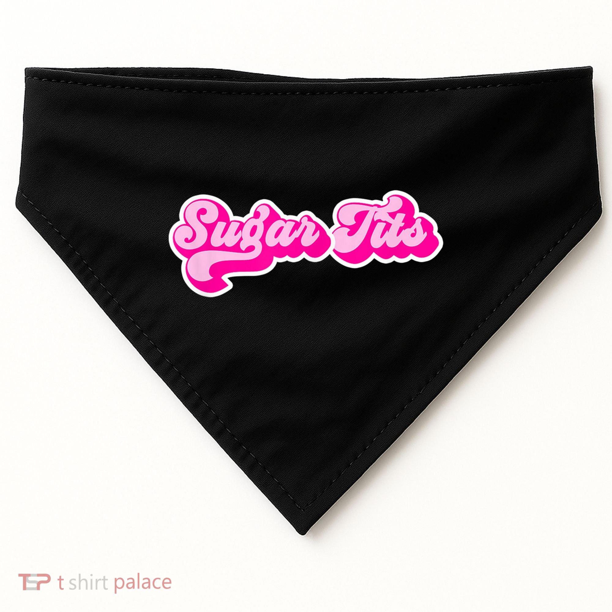 Sugar Tits Bubblegum Pink USA-Made Doggie Bandana