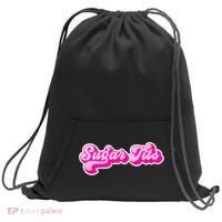 Sugar Tits Bubblegum Pink Sweatshirt Cinch Pack Bag thumb 0