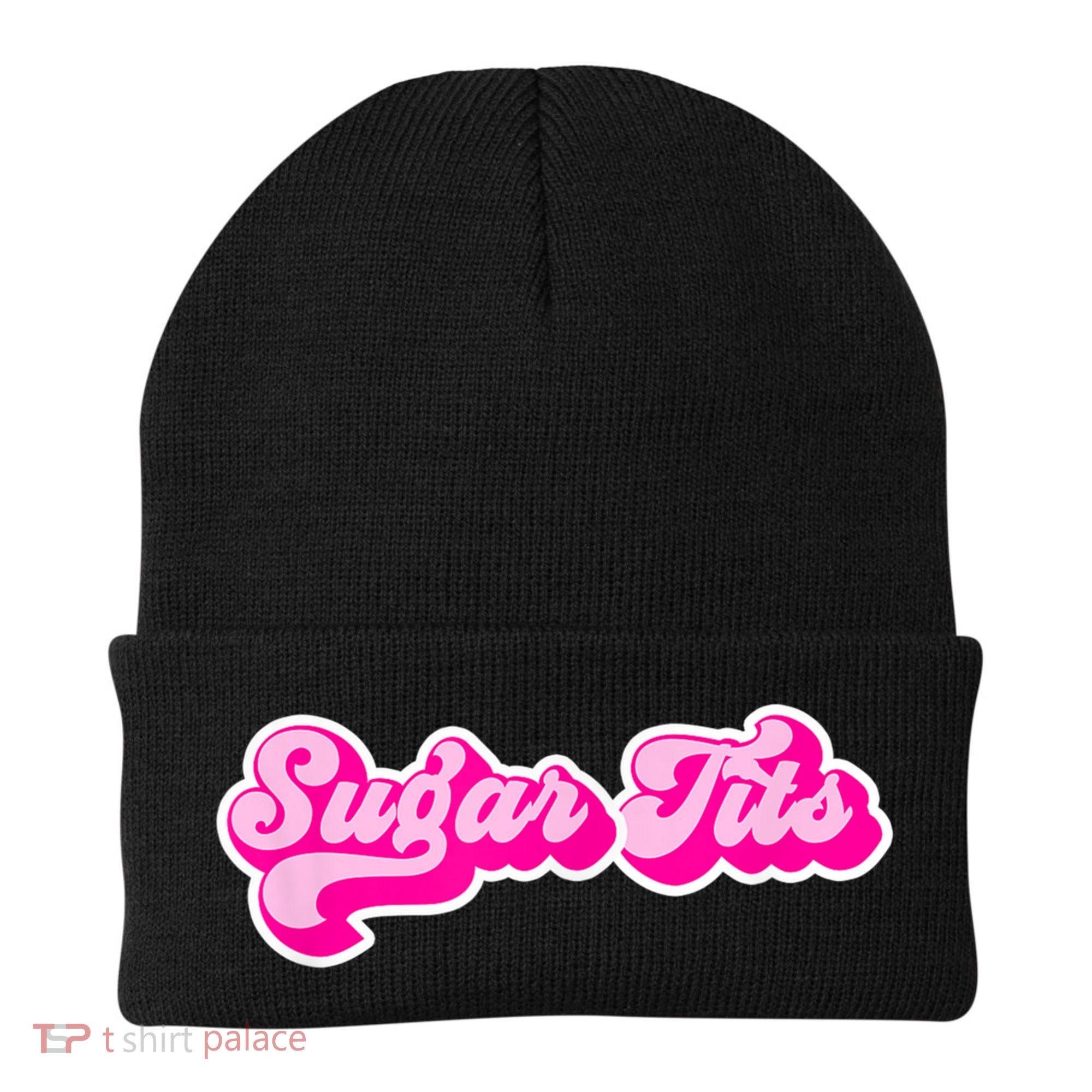 Sugar Tits Bubblegum Pink Beanie