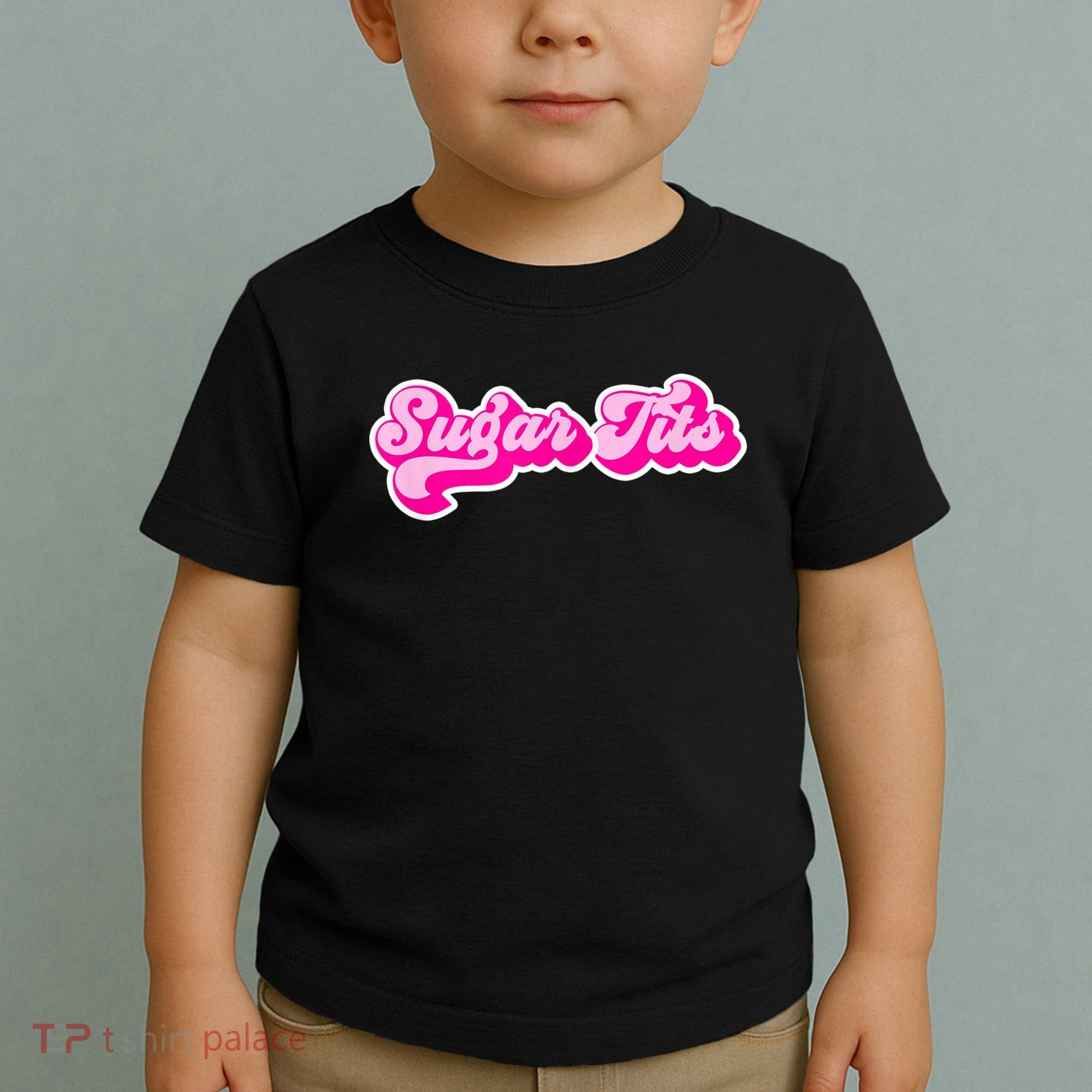 Sugar Tits Bubblegum Pink Toddler T-Shirt