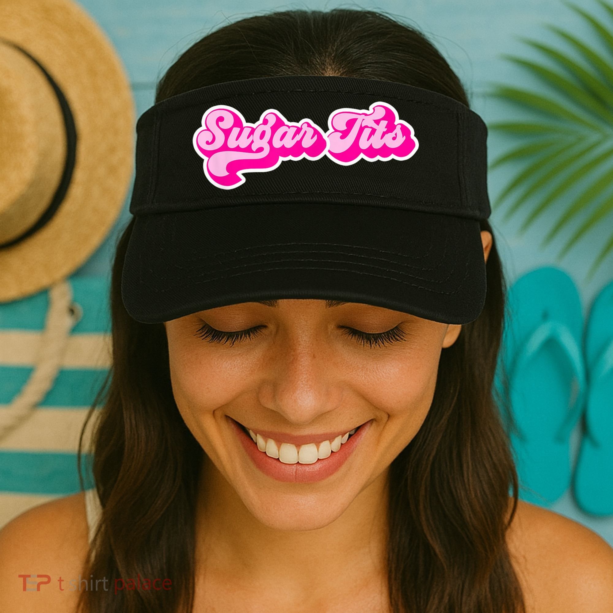 Sugar Tits Bubblegum Pink Visor