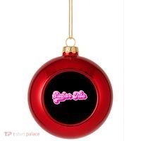Sugar Tits Bubblegum Pink Plastic Christmas Ball Ornament thumb 0