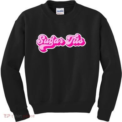 Sugar Tits Bubblegum Pink Kids Sweatshirt