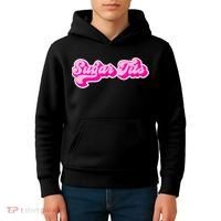 Sugar Tits Bubblegum Pink Kids Hoodie thumb 4
